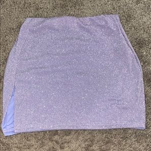 Purple sparkle skirt